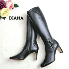 極美品✨DIANA ダイアナ ロングブーツ ブラック 24cm レザー 日本製