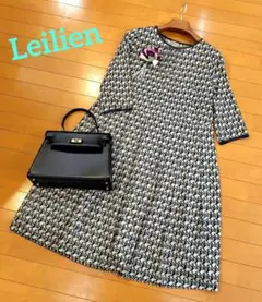 新品✨Leilian 近年　レリアン17+ ワンピース日本製大きいサイズ ワンピース【THE NEW】【Leilian WHITE