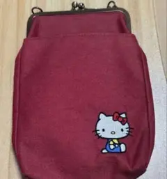 あやの小路　AYANOKOJI ハローキティ がま口お散歩ポシェットのサムネイル