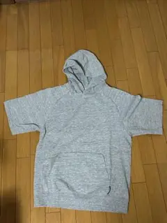 GUACTIVE グレー フーディ ラグランスリーブ
