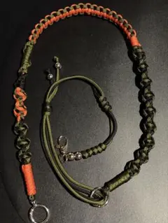 ハンドメイド パラコード スマホショルダーストラップ