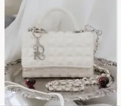 DarichダーリッチDRチャームチョコレートハンドバッグ IVO アイボリー