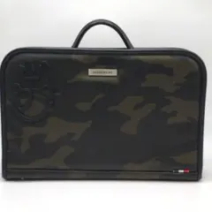 【美品】カステルバジャック ビジネスバッグ カモフラ 迷彩 家紋金具 A4不可のサムネイル