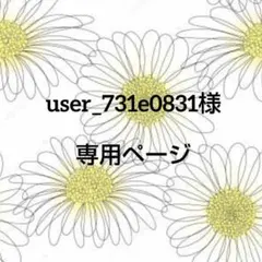 user_731e0831様＊専用ページ