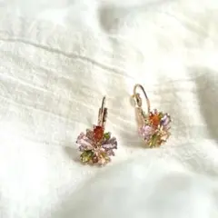 ✨ジルコニアフラワーピアス