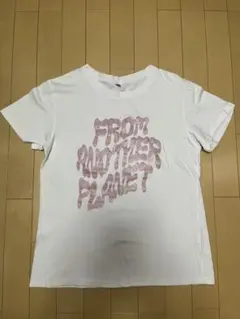 FROM ANOTHER PLANET ロゴプリント Tシャツ ホワイト