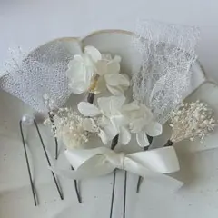❤️大人気　白　かすみ草　髪飾り　成人式　卒業式　結婚式　振袖　袴　着物　和装