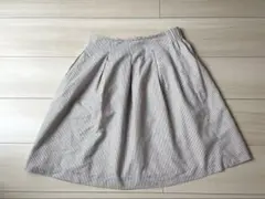 テチチ　ストライプ柄 フレアスカート 膝丈のサムネイル