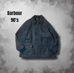 90s 英国製Barbourビデイル オイルドジャケット ヴィンテージ ブラック