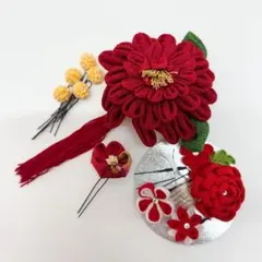 成人式　卒業式　つまみ細工