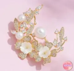 ブローチ 桜パール ギフト用 大人可愛い 結婚式 フォーマル 卒業 入学 母の日