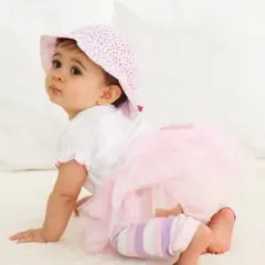 ミキハウス  ベビー　チュールレーススカート付きブルマ