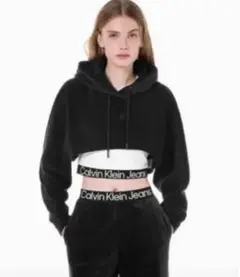 【CALVIN KLEIN】2in1 VELVET FOODIE ブラック