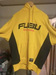 FUBU フブ フード付きパーカー イエロー/ブラック bboyのサムネイル