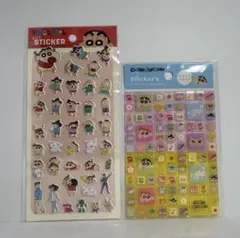 クレヨンしんちゃん　タイルシール　ましゅまろシール　ぷっくりステッカー
