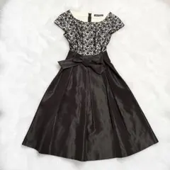 試着のみ】 エムズグレイシー フラワージャガード シフォン ロング