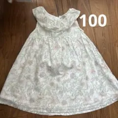 petit main 花柄ノースリーブワンピース 100cmのサムネイル