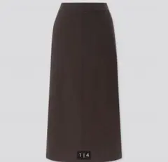 UNIQLO デニムジャージ　スカート ブラック