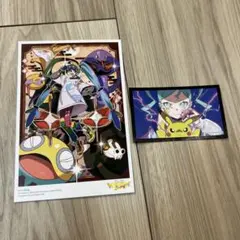 ポケモン ポケミク ポストカード サムネイルステッカー 初音ミク