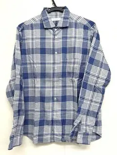【美品】UNITED ARROWS ブルーチェック シャツ M