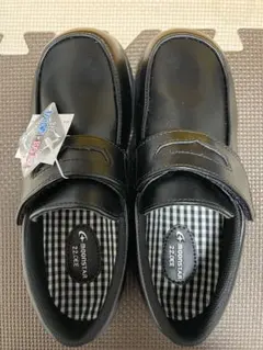 子供用 ムーンスター フォーマルシューズ 靴 黒 ローファー 22.0cm