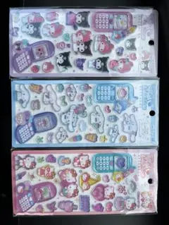 キャラクターシール 3シートセット