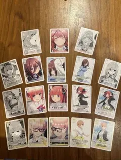 五等分の花嫁　キャラクターカードセット　一花　ニ乃　三玖　四葉　五月