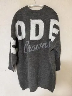 【新品　未使用】　タグ付き　ロデオクラウン　FLUFFYロゴニットワンピース