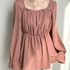 値下げフューティアランド　ギャザーチュニック　Ｆ　ベージュ