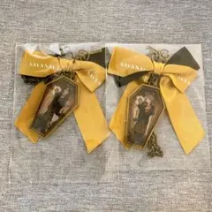 【2点セット】ツイステ レオナ ラギー リボンバッグチャーム サバナクロー