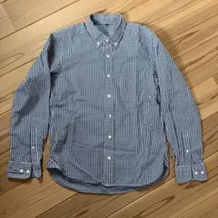 無印良品　ボタンダウン長袖シャツ S