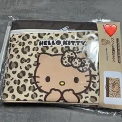 アベイル　サンリオ　ハローキティ　日焼けキティ　ヒョウ柄　フタ付収納ボックス