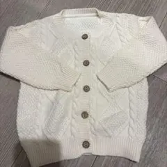 新品未使用　ANGOU　カーディガン　90cm ホワイト　韓国　子供服