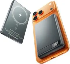 モバイルバッテリー 軽量 小型 ワイヤレス マグセーフ 急速充電 2台同時充電のサムネイル