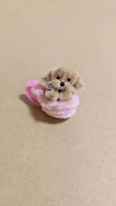 モールアート ミニチュア 犬 ティーカップ