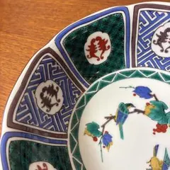 最終値下げ☆美品 【九谷焼】陶宝堂 花鳥絵付け 中鉢 ヴィンテージのサムネイル