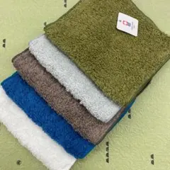 今治　タオル　ハーフハンカチ 5色セット