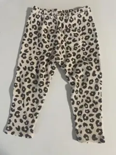 ZARA 豹柄ワッフルパンツ　12-18m