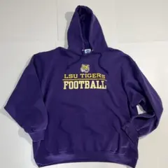 LSU TIGERS ビンテージ　パーカー　パープル　古着　チャンピオン　2nd