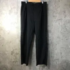 E545古着　スラックス　サイドライン　黒　90s Y2K