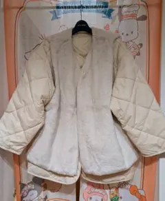 GRLグレイルファーベストXキルティングジャケットセット[fo1618]サイズM