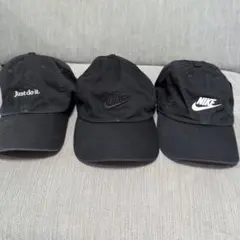Nike ブラックキャップ 3点セット