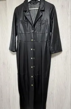 ZARA レザーロングコート