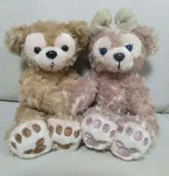 ダッフィー＆シェリーメイ ぬいぐるみセット　マグネット付き