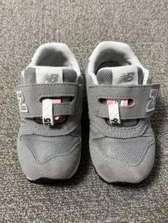 [美品] New Balance 373 キッズ スニーカー グレー