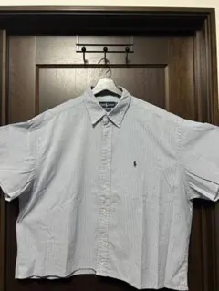 Ralph Lauren ストライプ ボタンシャツ　BLAKE XL 短丈