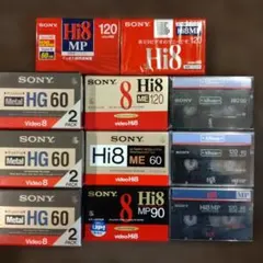 SONY Hi8ビデオカセット 60 90 120分 14本 まとめ売り