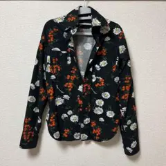 DSQUARED² 花柄 長袖シャツ サイズ38 黒系 超美品のサムネイル