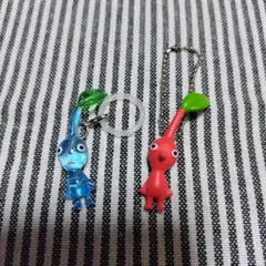 ピクミン めじるしアクセサリー2　青色ピクミン ボールチェーン 赤ピクミン