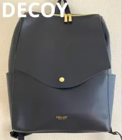DECOY（デコイ）　軽量　合皮リュック　ブラック